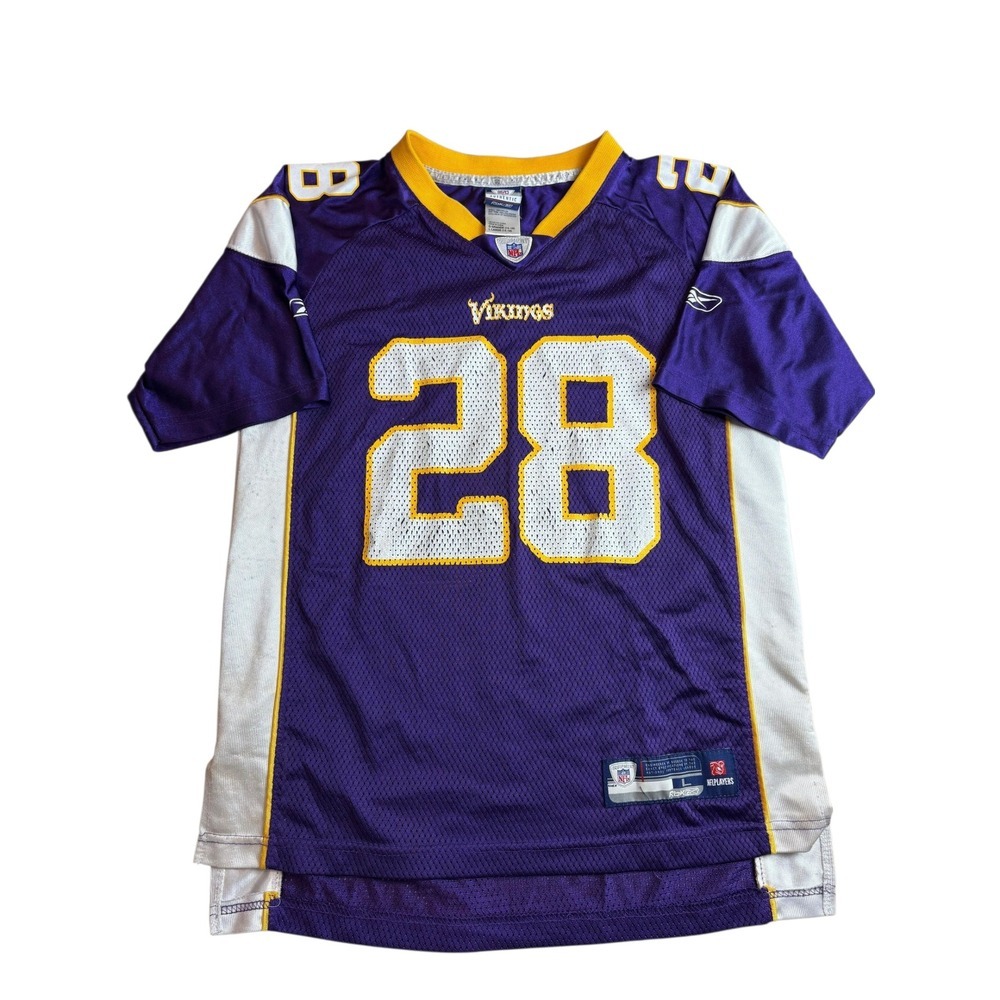 Minnesota Vikings Adrian Peterson 28 NFL Football Jersey Reebok Youth Large